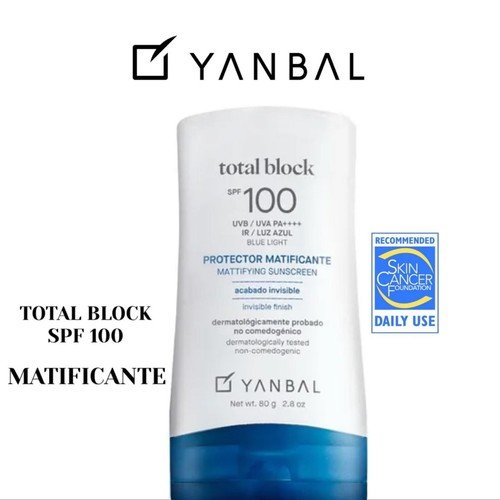 Total Block Protector Solar Matificante SPF 100, 80g