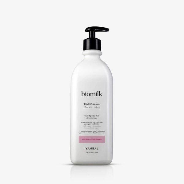 Crema Corporal Hidratación Biomilk Frambuesa Granada, 750ml