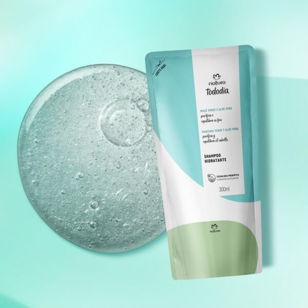 Repuesto shampoo hidratante manzana verde y aloe vera- 300ml