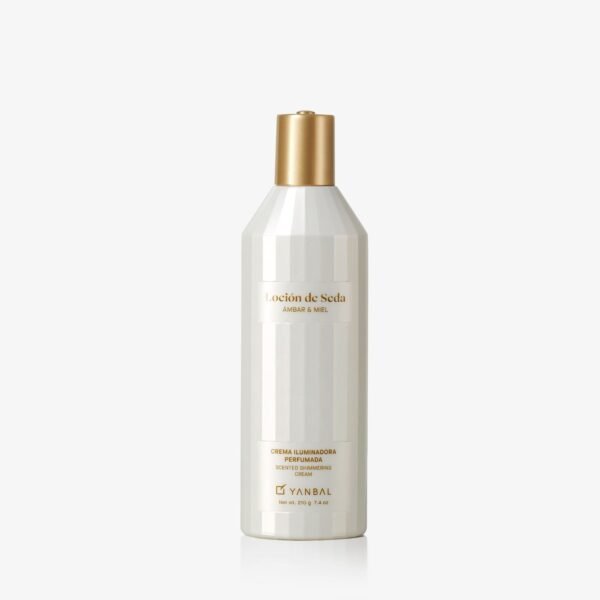 Loción de Seda Ámbar y Miel Crema Iluminadora Perfumada, 210ml